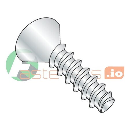 Newport Fasteners Thread Forming Screw, 1/4" x 1 in, Zinc Plated Steel Flat Head Phillips Drive, 3000 PK 149347